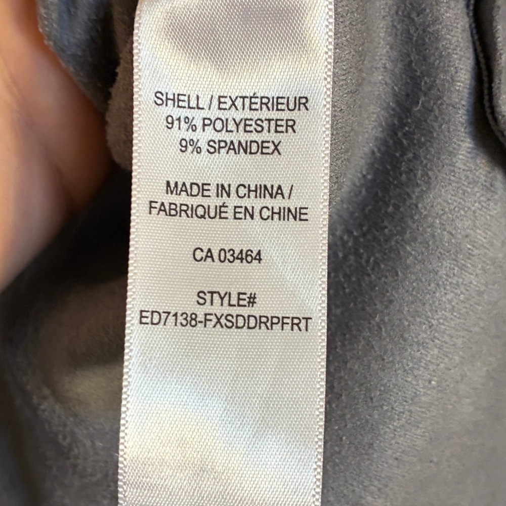 Ricki’s Gray Faux Suede Open Front Blazer Jacket Women’s Large - Picture 5 of 5